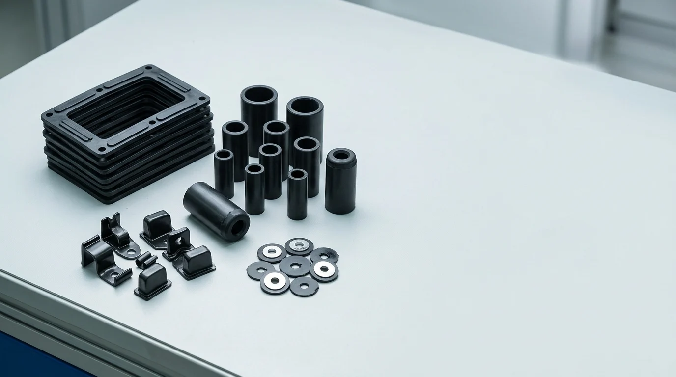 PHAEGA engineering components arranged in a bright professional setting