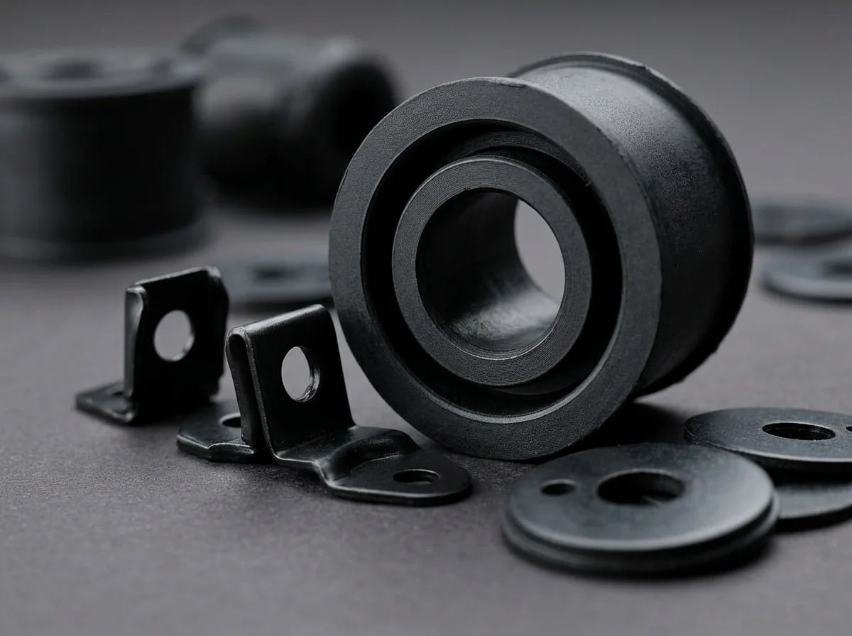 Macro detail of component surfaces, edges and openings